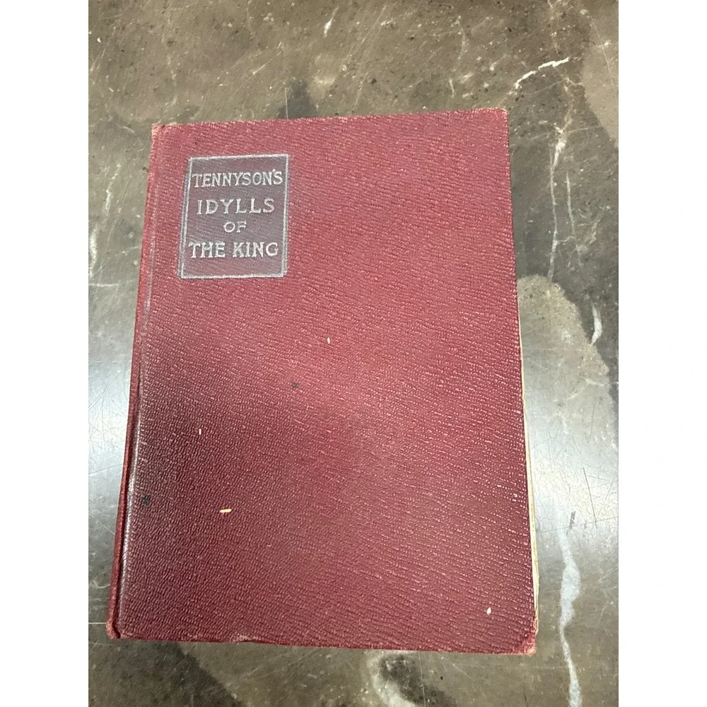 Macmillan Idylls of the King Book 1904 Tennyson Poetry Vintage Hardcover